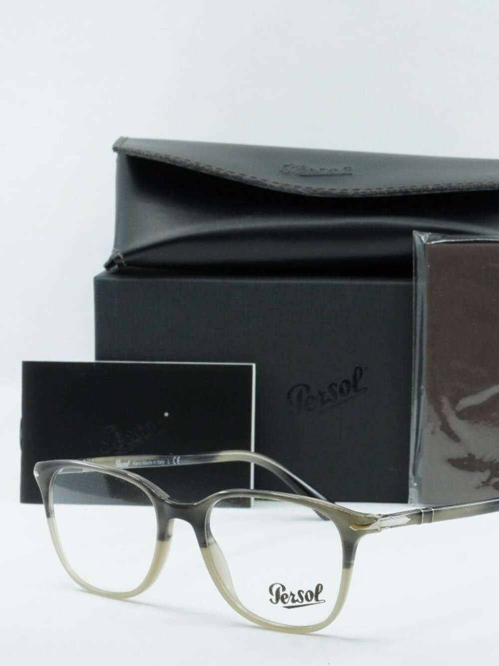 Persol PO3203V 1065 Square Eyeglasses 53mm - Grey